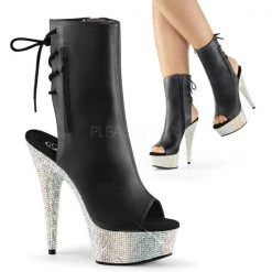 Pleaser Boots Bejeweled-1018DM-6 Ankle Boot