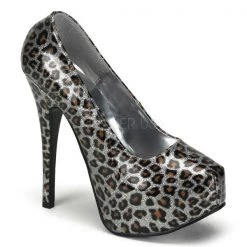 Bordello Shoes High Heels Teeze-37 Cheetah Print Platform Pumps