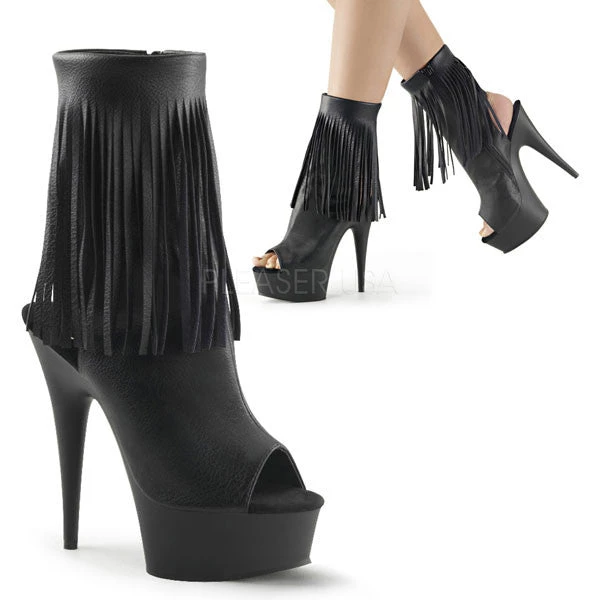 Pleaser Delight-1019 Fringed Ankle Boots 3 Pleaser Delight-1019 Fringed Ankle Boots
