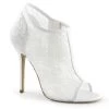 Fabulicious Amuse-56 Ivory Lace Ankle Bootie