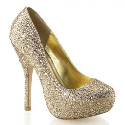 Fabulicious Felicity-20 Rhinestone Platform Pumps High Heels