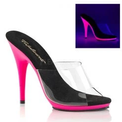 Fabulicious Poise-501UV Neon High Heel Mule