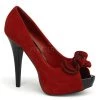 Bordello Shoes Lolita-10 Peep Toe Platform Pumps High Heels