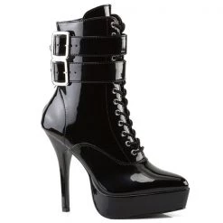 Devious Indulge-1026 Buckled 5" Ankle Boots