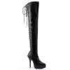 Devious Indulge-3063 Thigh High 5" Lace-up Boots 1 Devious Indulge-3063 Thigh High 5" Lace-up Boots