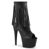 Pleaser Adore-1019 Fringed Ankle Boots