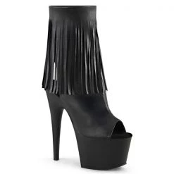 Pleaser Adore-1019 Fringed Ankle Boots