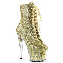 Pleaser Adore-1020G Glitter Platform Boots