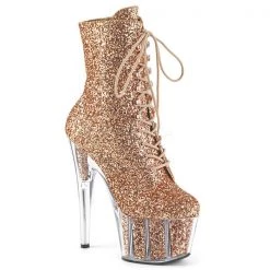 Pleaser Adore-1020G Glitter Platform Boots