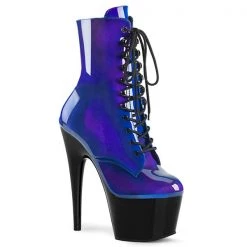 Pleaser Adore-1020SHG Lace-up Ankle Boots