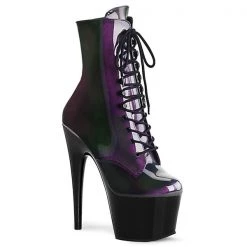 Pleaser Adore-1020SHG Lace-up Ankle Boots