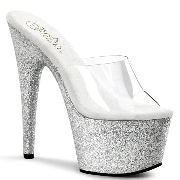 Pleaser High Heels Adore-701SDG Glitter Platform Sandals 3 Pleaser High Heels Adore-701SDG Glitter Platform Sandals