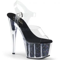 Pleaser Adore-708CG Glitter Platform Sandals