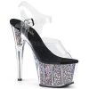 Pleaser Adore-708CG Glitter Platform Sandals