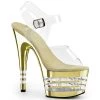 Pleaser High Heels Adore-708CHLN Lined Platform Heels 2 Pleaser High Heels Adore-708CHLN Lined Platform Heels