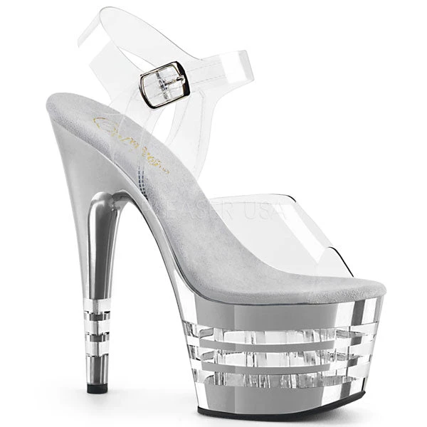Pleaser High Heels Adore-708CHLN Lined Platform Heels 3 Pleaser High Heels Adore-708CHLN Lined Platform Heels