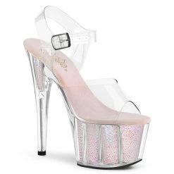 Pleaser Adore-708G Glitter Platform Sandals High Heels