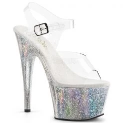 Pleaser Adore-708HB Hologram Platform Heels