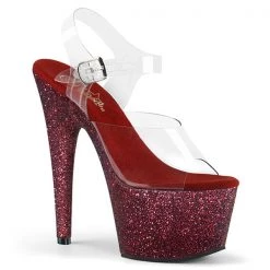 Pleaser High Heels Adore-708HMG Glitter Platform Sandals