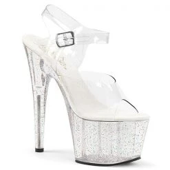 Pleaser Adore-708MG Glitter Platform Sandal