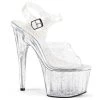 Pleaser Adore-708MMG Glitter Platform Sandal High Heels