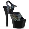 Pleaser High Heels Adore-708N-CK Hologram Platform Heels 2 Pleaser High Heels Adore-708N-CK Hologram Platform Heels