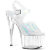 Pleaser Adore-708N-CK Hologram Platform Heels 2 Pleaser Adore-708N-CK Hologram Platform Heels