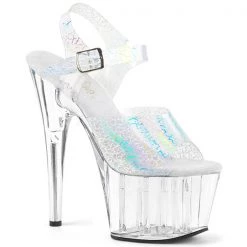 Pleaser Adore-708N-CK Hologram Platform Heels