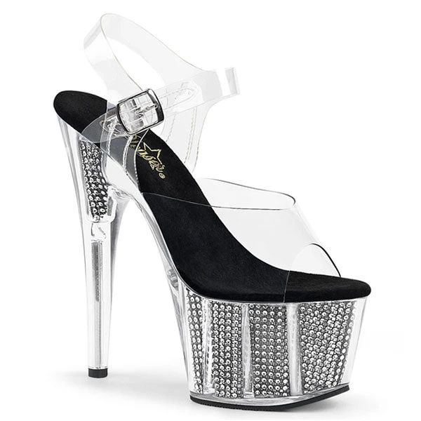 Pleaser High Heels Adore-708SRS Platform Heel Sandals 3 Pleaser High Heels Adore-708SRS Platform Heel Sandals
