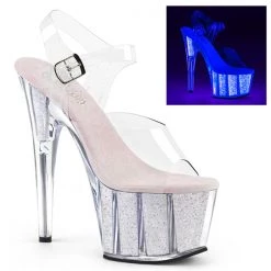 Pleaser Adore-708UVG Neon Platform Sandals