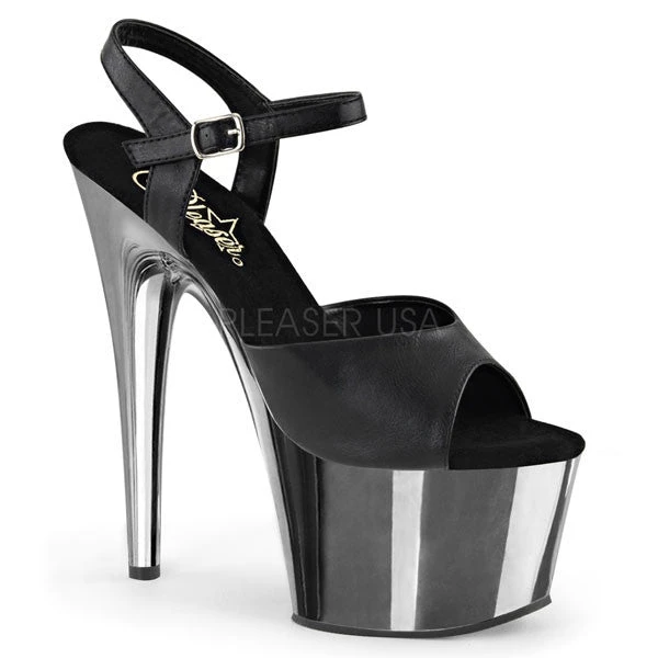 Pleaser All Shoes Chrome Platform Sandals 4 Pleaser All Shoes Chrome Platform Sandals