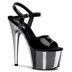 Pleaser All Shoes Chrome Platform Sandals