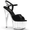 Pleaser Adore-709 Clear Bottom Platform Heels High Heels
