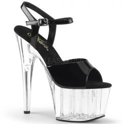 Pleaser Adore-709 Clear Bottom Platform Heels High Heels