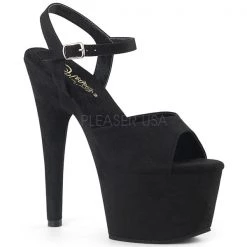 Pleaser Adore-709FS Black Platform Sandals High Heels