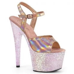 Pleaser Adore-709HGG Glitter Platform Sandals High Heels