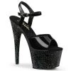 Pleaser Adore-709MG Glitter Platform Sandals