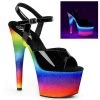 Pleaser High Heels Adore-709WR Neon Platform Heels