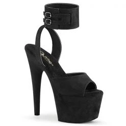 Pleaser Adore-791FS Buckled Suede Platform Heels Platform Sandals