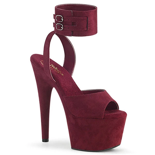 Pleaser Adore-791FS Buckled Suede Platform Heels Platform Sandals 6 Pleaser Adore-791FS Buckled Suede Platform Heels Platform Sandals