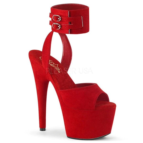 Pleaser Adore-791FS Buckled Suede Platform Heels Platform Sandals 7 Pleaser Adore-791FS Buckled Suede Platform Heels Platform Sandals