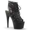 Pleaser Adore-796LC Black Lace Ankle Bootie Boots 1 Pleaser Adore-796LC Black Lace Ankle Bootie Boots