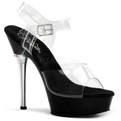 Pleaser Allure-608 Clear 5" Platform Sandals