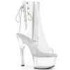 Pleaser Aspire-1018C Clear 6" Ankle Boots
