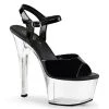 Pleaser Aspire-609 Clear Bottom 6" Platform Sandal