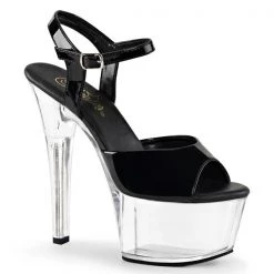 Pleaser Aspire-609 Clear Bottom 6" Platform Sandal