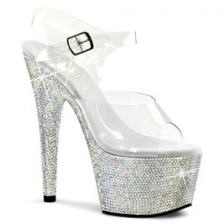 Pleaser Bejeweled-708DM Rhinestone Platform Heels High Heels 5 Pleaser Bejeweled-708DM Rhinestone Platform Heels High Heels