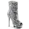 Pleaser Blondie-R-1008 Sequined 6" Ankle Boot 2 Pleaser Blondie-R-1008 Sequined 6" Ankle Boot