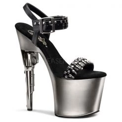 Pleaser Bondgirl-712 Bullet Strap Platform Heels High Heels