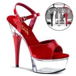 Pleaser Captiva-609 6" Stiletto Heel Sandal High Heels 9 Pleaser Captiva-609 6